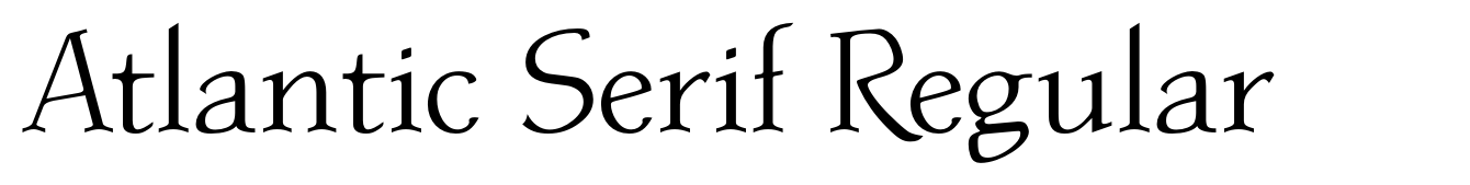 Atlantic Serif Regular